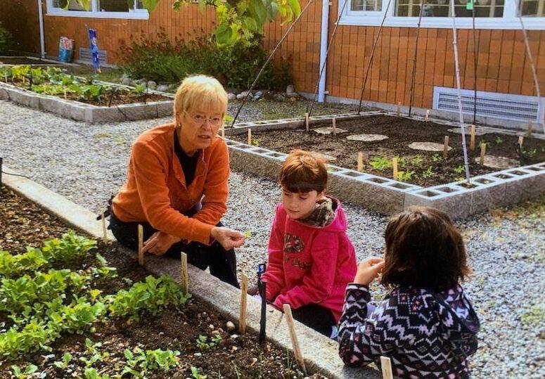 Hillcrest Elementary School students participate in the junior gardening program at the school gardens. (Photo provided)