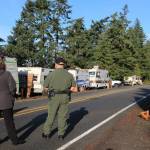 Photo by Luisa Loi / Whidbey News-Times
Photo by Luisa Loi / Whidbey News-Times
Commissioner St. Clair and Sheriff Rick Felici walk Hoffman Road.