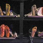 Photo by Luisa Loi
Decaying human remains lay on a body mortuary storage rack.