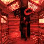 Photo by Luisa Loi
Jack Twisted lures a Whidbey News-Times reporter into a burning shed.