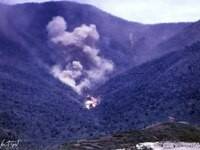 While his boat was on patrol, Frost saw an F-4 Phantom bombing a valley above a village in Vietnam. (Photo by Bill Frost)