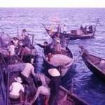 As part of the Coast Guard ship crew, Frost had to stop coastal freighters and fishing boats as they returned to the shore to make sure they werent smuggling weapons, such as guns and ammunition, that could be used against the South Vietnamese Military. (Photo by Bill Frost)