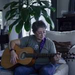 Candy ONeal plays Wagon Wheel by Darius Rucker at her house. (Photo by Luisa Loi)