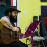 Cole Cartee is a new instructor at the Oak Harbor chapter of Guitars for Vets. (Photo by Luisa Loi)