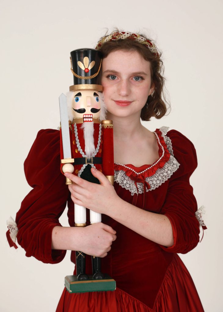 Callahan Dobmeier plays Clara in WIDTs 2023 production of The Nutcracker. (Photo by Michael Stadler)