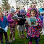 Many songs were sung about the holidays. (Photo by David Welton)