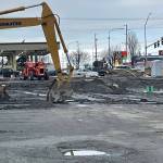 Construction continues on the Oak Harbor site of a future Sonic, coffee shop and car wash.