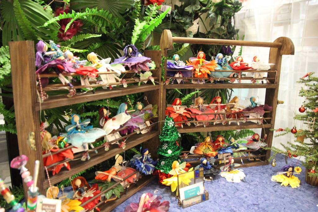 Some miniature fairies, created by Julie Cloudwalker and available at Whidbey Island Crafters Market Studios, can add a touch of wonderland to any dreamers bedroom. (Photo by Luisa Loi)