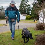 Dave Thompson and Thor are on the hunt. (Photo by David Welton)