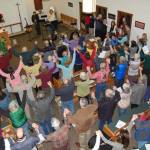 Photo provided
Participants at a previous Blessed Are the Peacemakers event join hands.