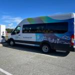 Since last March, Island Transit installed two new vehicle charging stations at the Coupeville transit facility. (Photo courtesy of Island Transit)