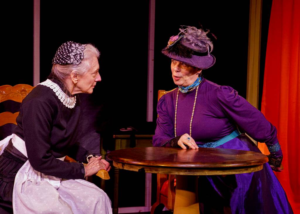 Photo by David Welton
Anne Marie (Shelley Hartle) and Nora (Patricia Duff) meet for the first time in 15 years.