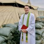 Photo courtesy of Jeffrey Neuberger
Chaplain, Lt Col, USAF (Ret) Jeffrey Neuberger stands poses at the Air Force base in Iraq.