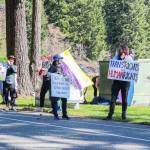 Photo by Luisa Loi
South Whidbey Middle and High School students were joined by parents and community members of different gender identities and sexual orientations.