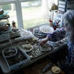 Whidbey Artist Libby Hammer makes her Ragamuffins in her home studio. (Photo by Sam Fletcher)