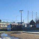 The low spots on the baseball field at Windjammer Park allow water to pool. (Photo provided)