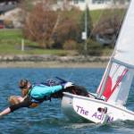 The Oak Harbor Youth Sailing Wildcat team racing in a two-person dinghy. (Photo provided)