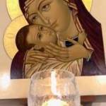 Deborah Anderson creates icons using traditional methods.