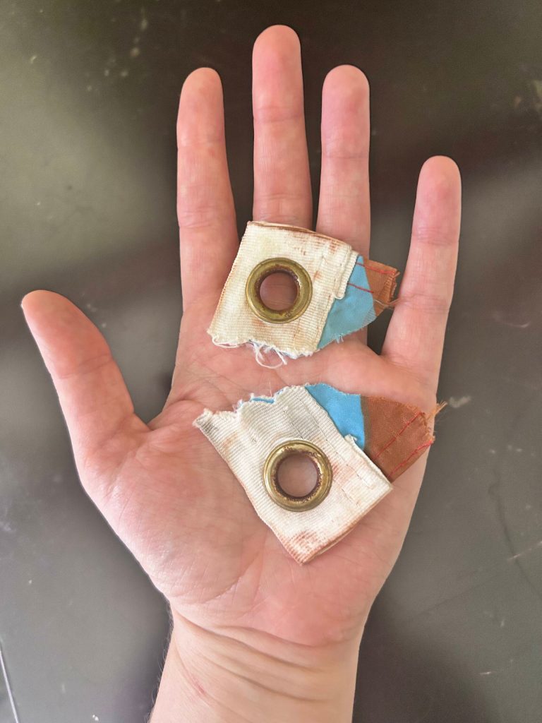 Photo provided
The tattered remains of a pride flag that was raised at the South Whidbey Community Center.