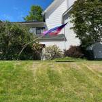 Photo provided
Damaged flags and poles at the Langley United Methodist Church on June 9.