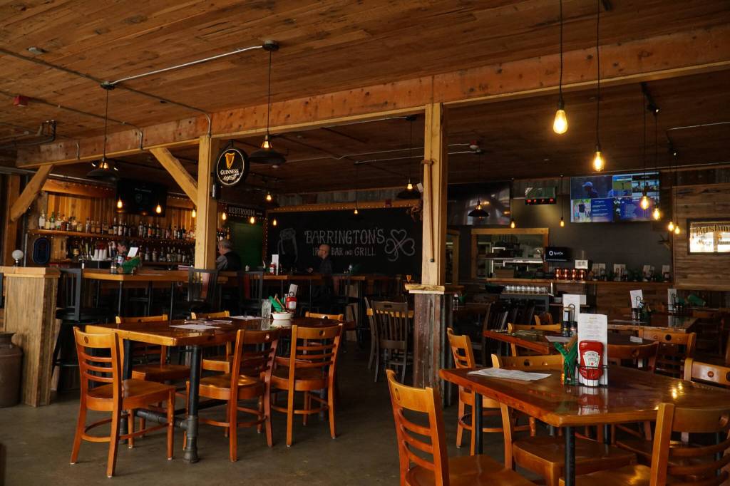 Barringtons Irish Bar & Grill on Pioneer Way is a step toward a more vibrant social atmosphere in downtown Oak Harbor. (Photo by Sam Fletcher)