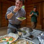Organic Farm School students, like Jasper Zona, benefit from regular meals prepared straight from the field. The new Farm Stay program offers non-farmers a glimpse into the close relationship between land, food and plate. (Photo by David Welton)