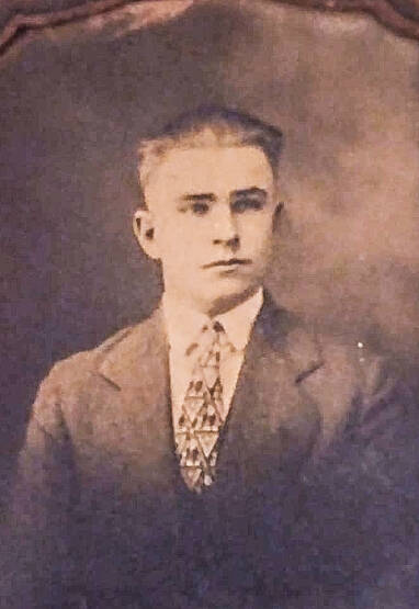 Mikes grandfather, Theodore Dougliss, at 21. (Photo provided)