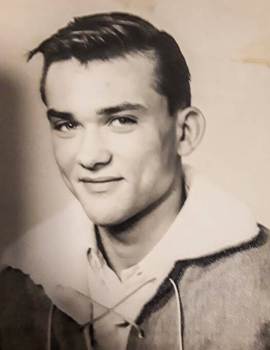 Mike Dougliss in a high school photo from 1969. (Photo provided)