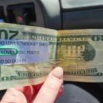 Mr. Hoolie hands out gifts to brighten days.