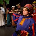 Kenneth Martin, front, plays the squat, evil Lord Farquaad who sends the magical creatures to Shreks swamp. (Photo by David Welton)