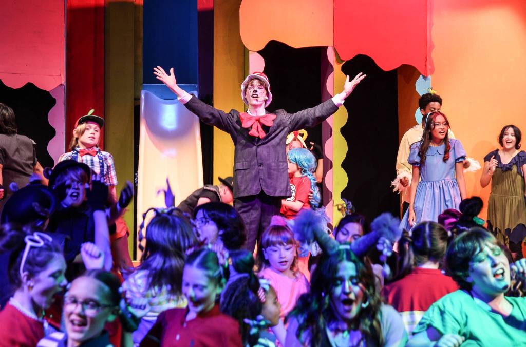 Cat in the Hat (Ethan Johnson) is Seussicals charismatic narrator. (Photo by Luisa Loi)