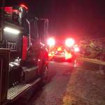 North and Central Whidbey Fire and Rescue and a Navy crew arrived at the scene at around 1 a.m. on Saturday. (Photo courtesy of Ricardo De Castro)