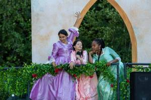 Photo provided
From left, Paulina De La Parra as Julia, Hannah Nguyen as Leticia and Cianna Castro as Diana appear in Aphra Behns The Lucky Chance adapted and directed by Julie Beckman at Island Shakespeare Festival.