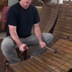 Patrick Roulet plays the Ghanaian xylophone known as Gyl. (Photo provided)