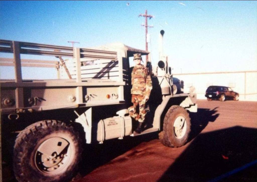 Jennifer Horn, an Oak Harbor resident, became the first woman in the history of her unit to receive the Purple Heart.