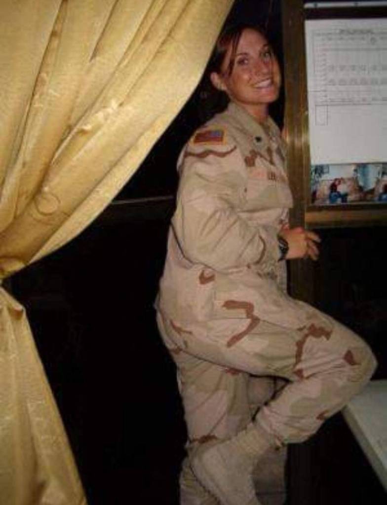 Jennifer Horn, an Oak Harbor resident, became the first woman in the history of her unit to receive the Purple Heart.