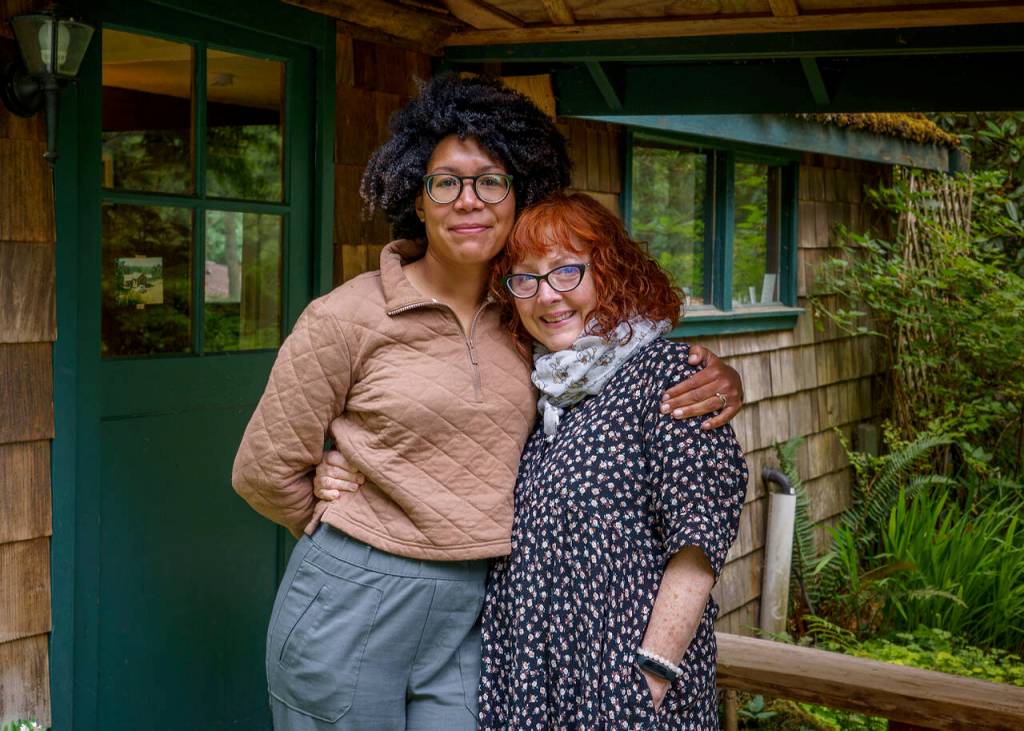 Hillarie Maddox, left, and Rose Woods are the co-executive directors of the Whidbey Institute. (Photo by David Welton)