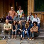 The full staff of the Whidbey Institute. Back row, from left: Larry Rohan and Will Noble. Middle row, from left: Timothy Hull, Joe Sendek, Rose Woods, Cathy Buller and Andy Fling. First row, from left: Ben Johnston, Lety Hopper, Snow Dragonwyck, Nia Martin and Hillarie Maddox. (Photo by David Welton)