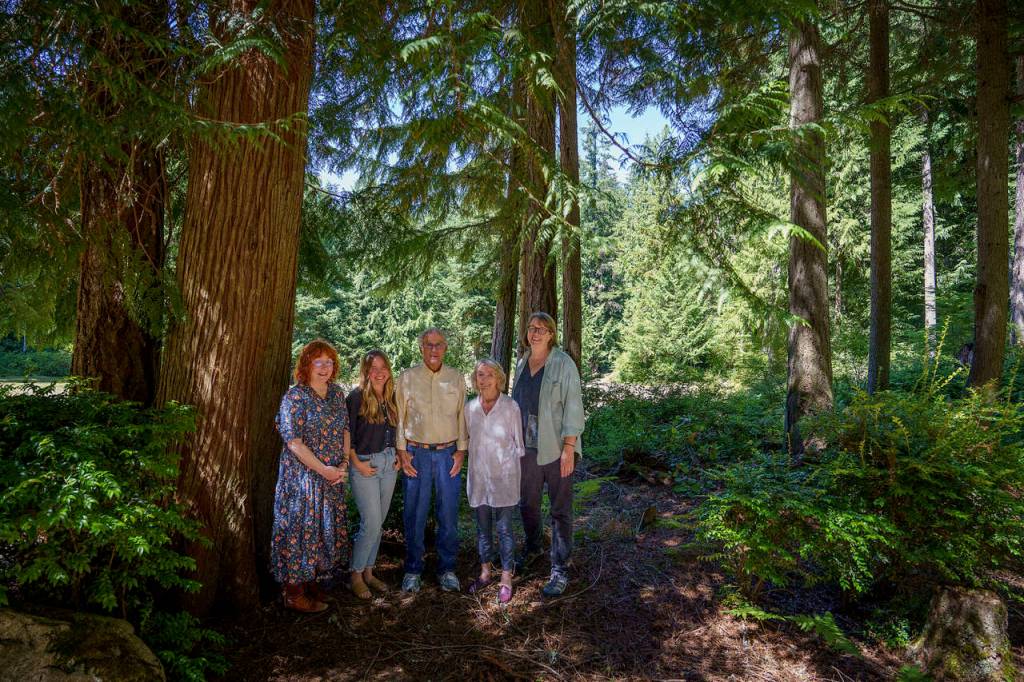From left, Rose Woods, Nia Martin, Fritz Hull, Vivienne Hull and Cathy Buller. (Photo by David Welton)