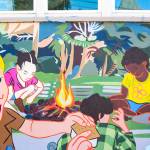 Photo by Luisa Loi
Vanessa Cisco, a young artist who recently graduated from Oak Harbor High School, received a $1,000 scholarship for her mural depicting a group of scouts with disabilities.