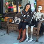 Photo by Luisa Loi
Ameina Qazi poses next to one of Wild Ophelias tenants, Skelly Clarkson.