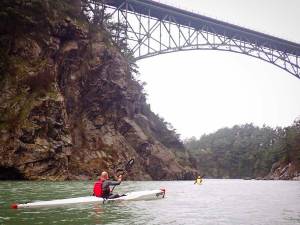 Rob Casey, a Kayak instructor, tours through Deception Pass. (Photo provided)