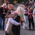 Photo by Luisa Loi
A couple dances to the sound of Locarno on Friday.