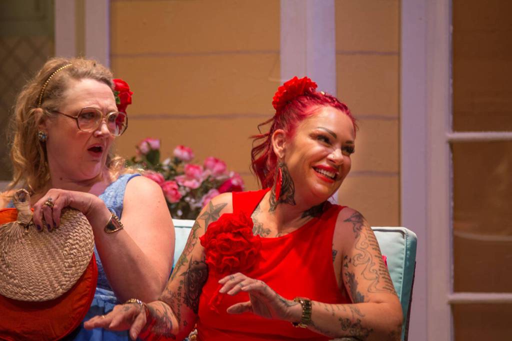 One of the key moments in the play involves the characters daring each other to take risks. Photo courtesy of Whidbey Arts.