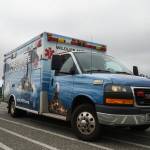 The SR3 ambulance pulled into Windjammer Park to release rehabilitated seals Monday morning. (Photo by Sam Fletcher)