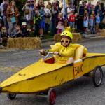 Photo by David Welton
Luca Pascual-Standish, 8, represented the Lawlor family in a ripe banana racecar.