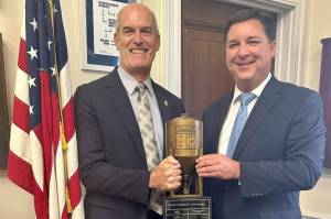 Photo provided by Larsens office
Rep. Rick Larsen, D-Wash., and Rep. David Rouzer, R-N.C., won the seventh annual Congressional brewing competition hosted by Anheuser-Busch.