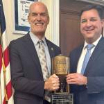Rep. Rick Larsen, D-Wash., and Rep. David Rouzer, R-N.C., won the seventh annual Congressional brewing competition hosted by Anheuser-Busch. (Courtesy of Larsens office)