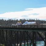 Photo by Luisa Loi
On Sept. 30, a truck transported the 40-foot-tall Angel de la Creatividad sculpture from Bellingham.