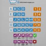 (Photo by Luisa Loi)
Children can tap the icons and letters on the keyboard to spell out names and words, or give specific directions.